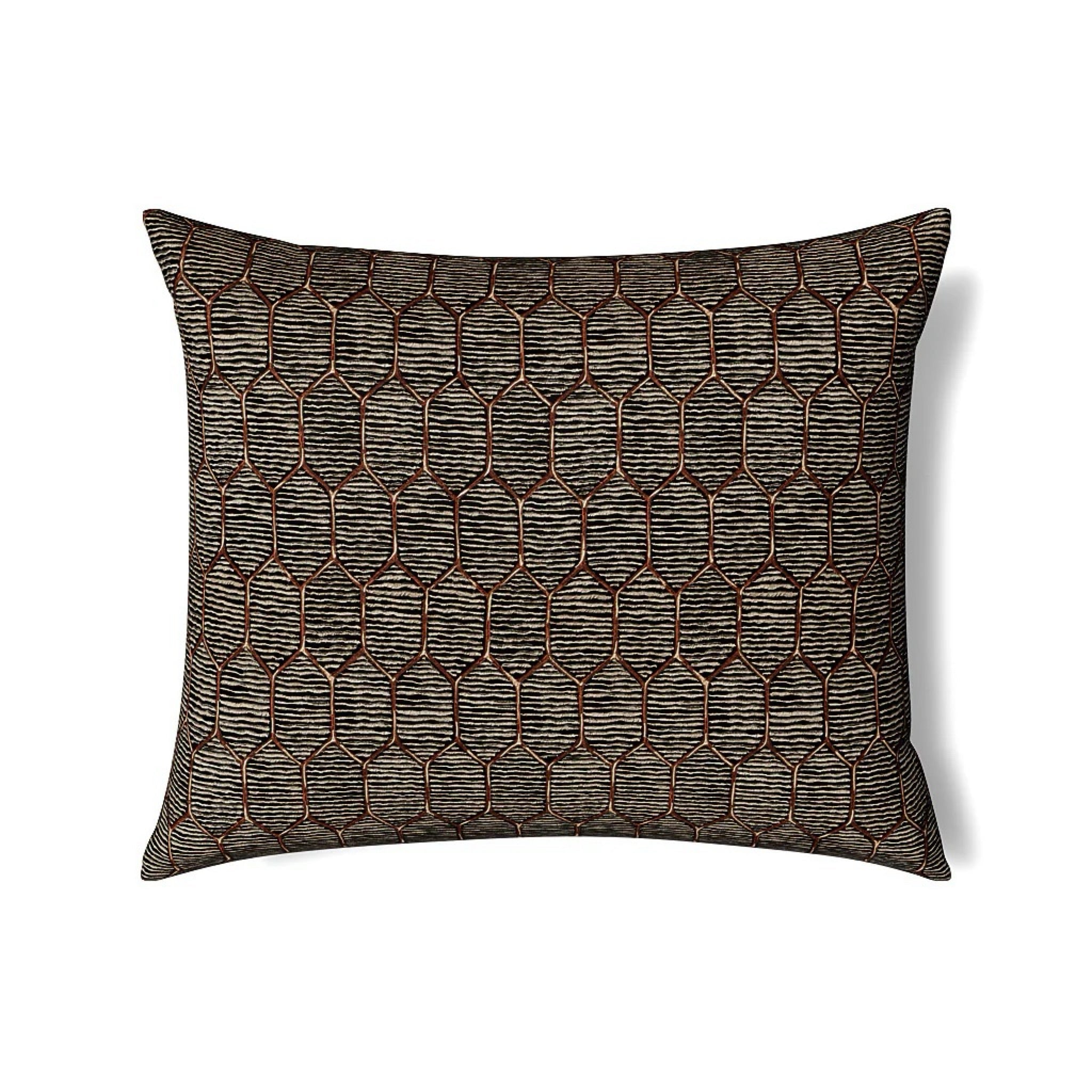 The Met x Ann Gish Inro Throw and Decorative Pillow - Charcoal