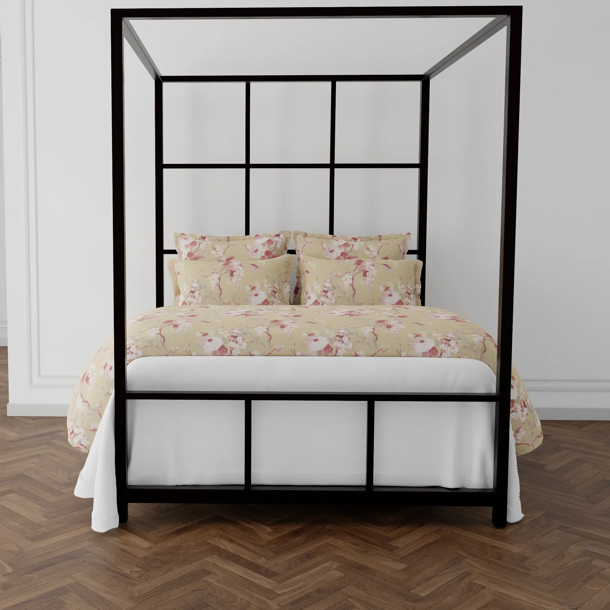 The Met x Ann Gish Jardin Fleur Duvet Cover and Sham - Pink/Gold