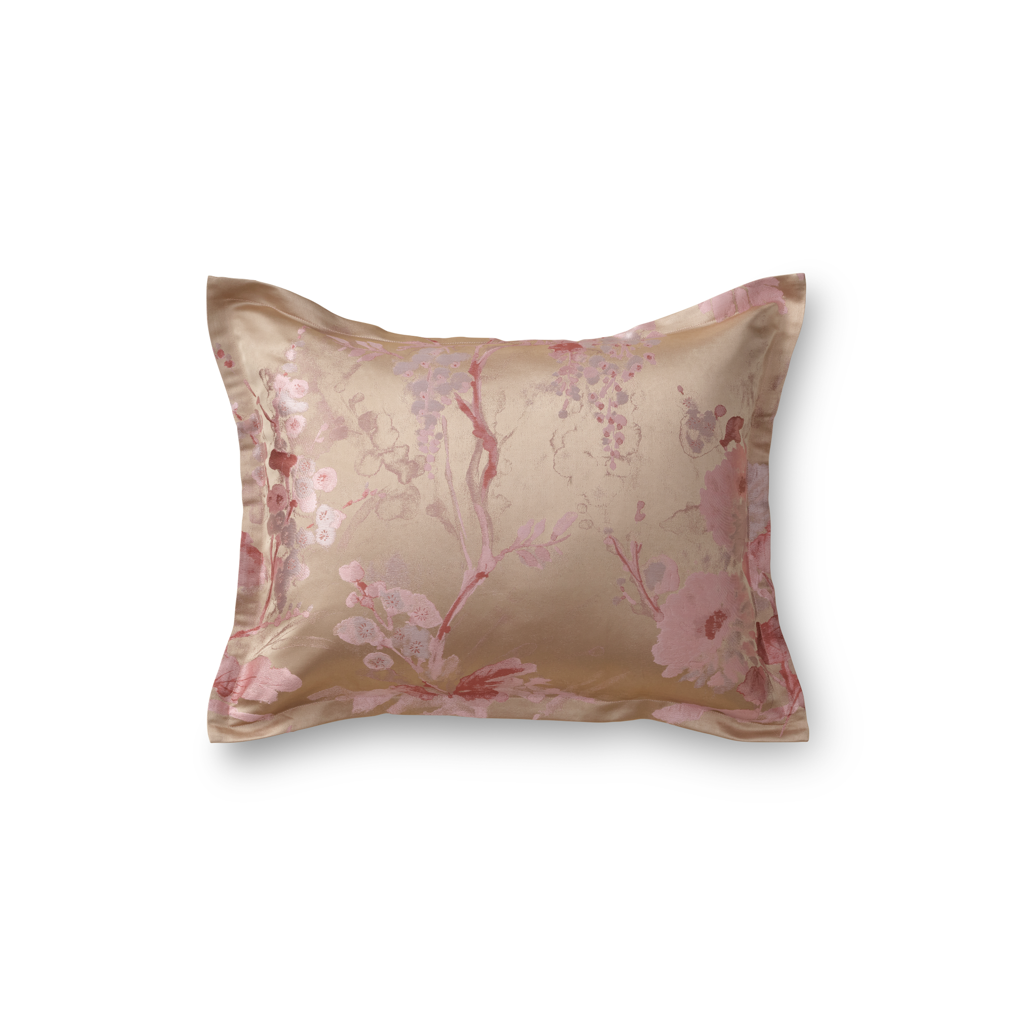 The Met x Ann Gish Jardin Fleur Duvet Cover and Sham - Pink/Gold