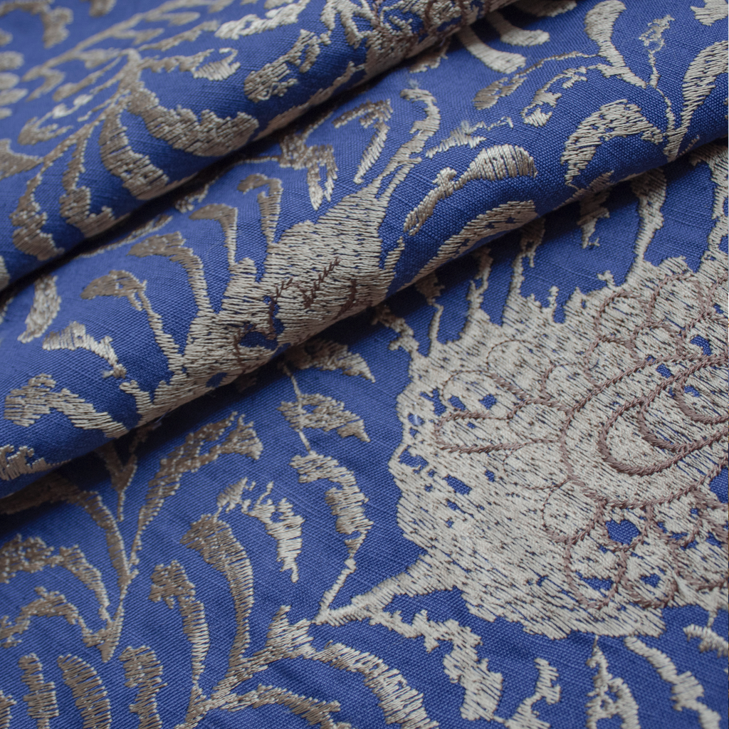 The Met x Ann Gish Kinrande Duvet Cover and Sham - Marine/Gold