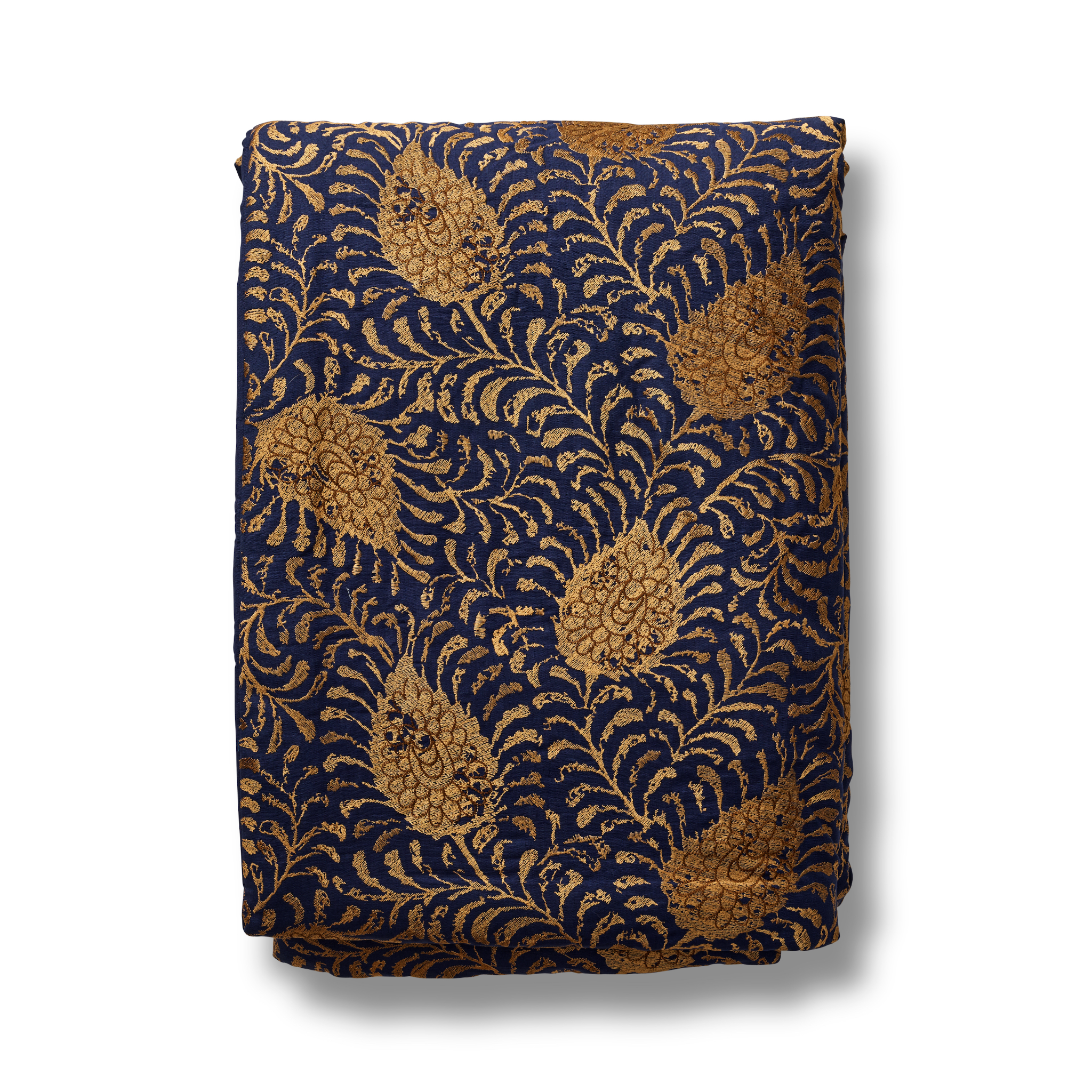 The Met x Ann Gish Kinrande Duvet Cover and Sham - Marine/Gold