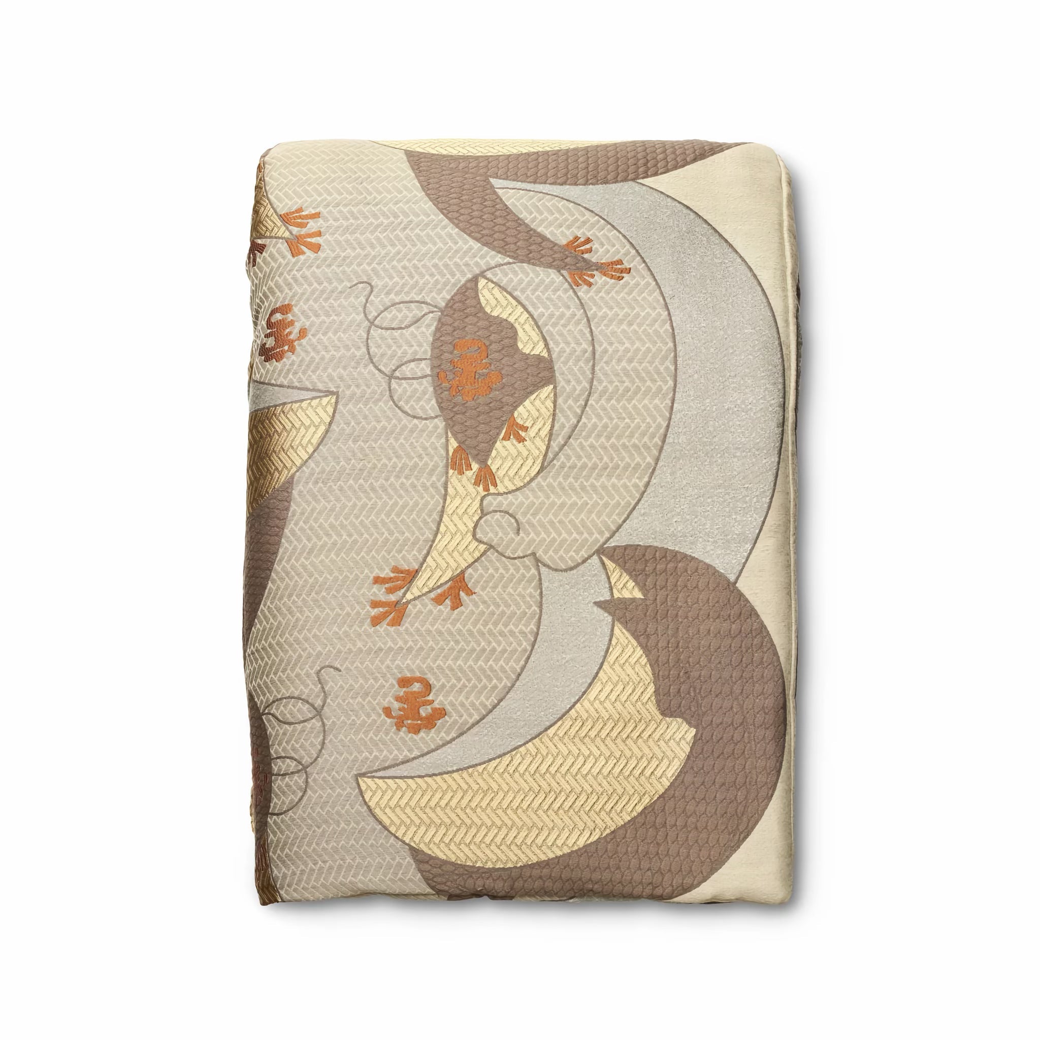 The Met x Ann Gish Kosode Throw and Decorative Pillow - Blue/Gold