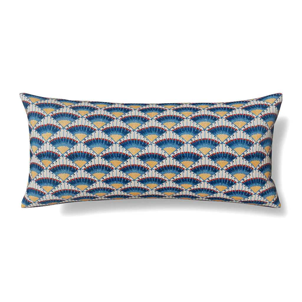 The Met x Ann Gish Maiolica Duvet Cover and Decorative Pillow - Blues