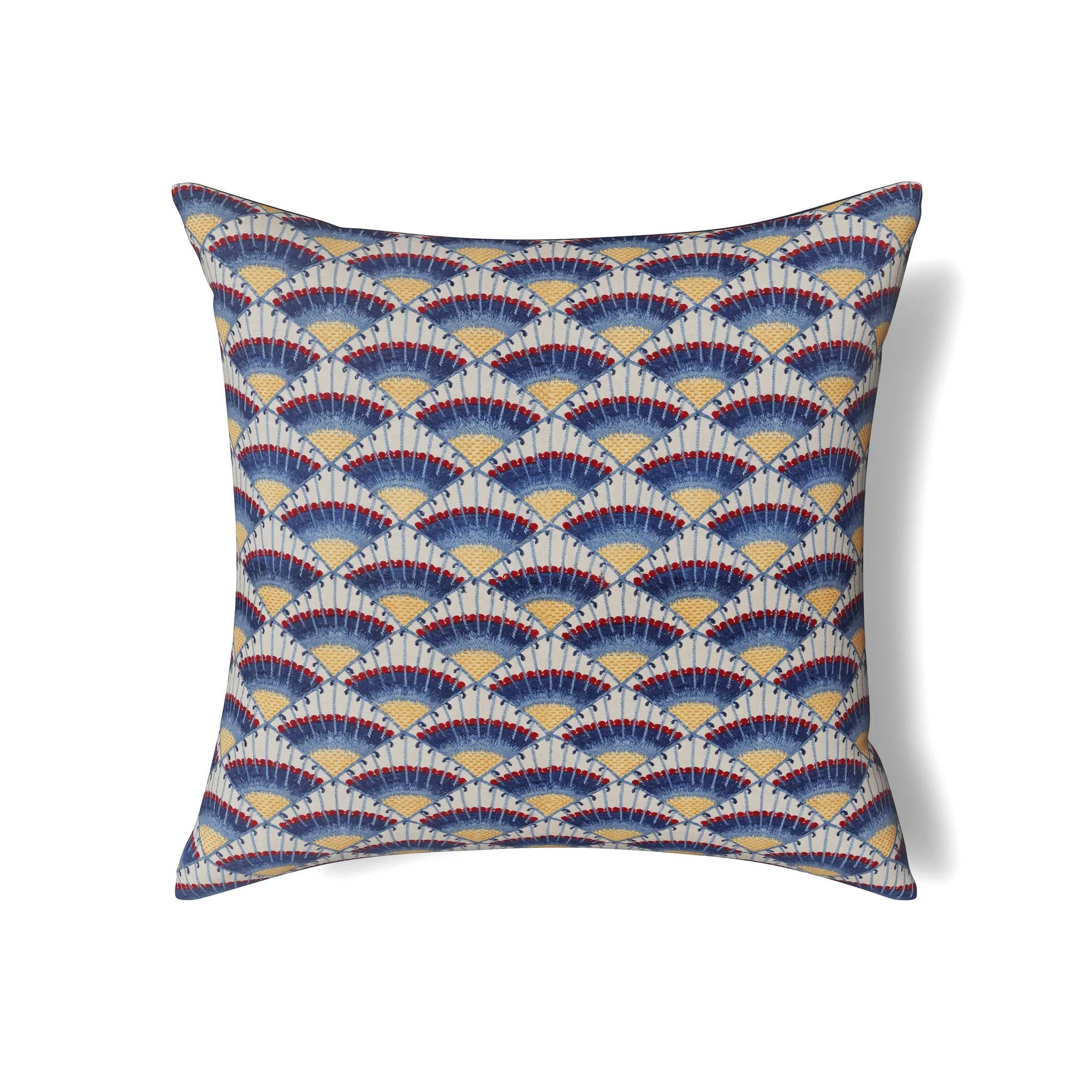The Met x Ann Gish Maiolica Duvet Cover and Decorative Pillow - Blues
