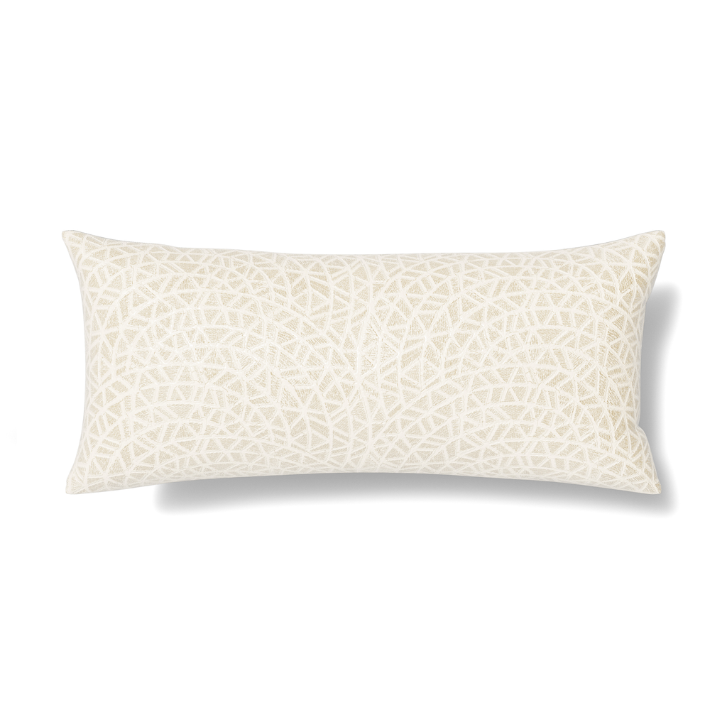The Met x Ann Gish Ornament Duvet Cover and Decorative Pillow - Bone/Bone