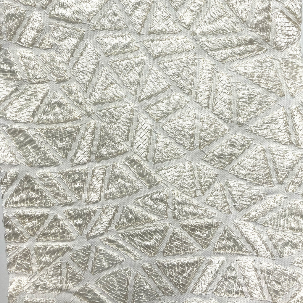 The Met x Ann Gish Ornament Duvet Cover and Decorative Pillow - Bone/Bone