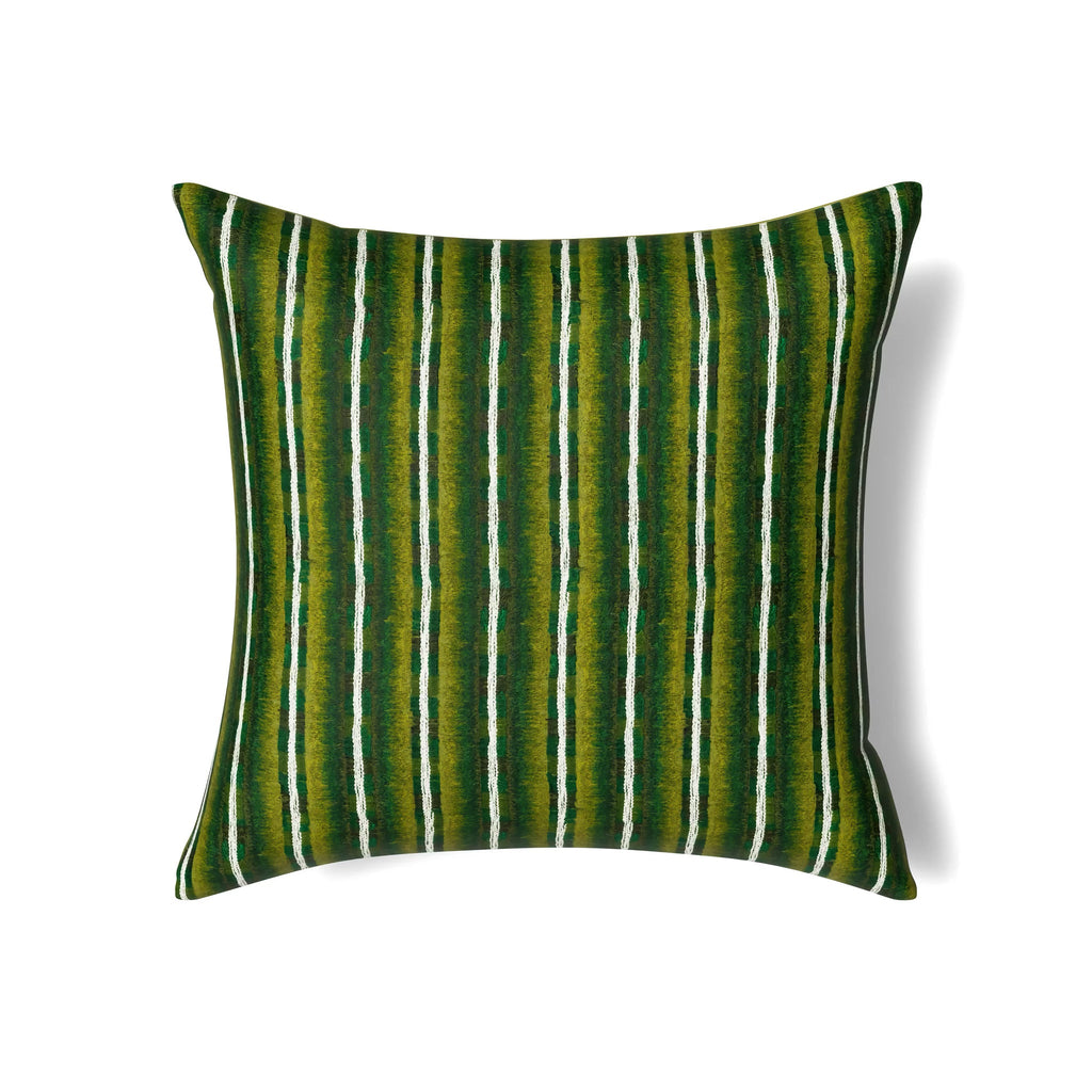 The Met x Ann Gish Pluma Duvet Cover and Decorative Pillow - Green