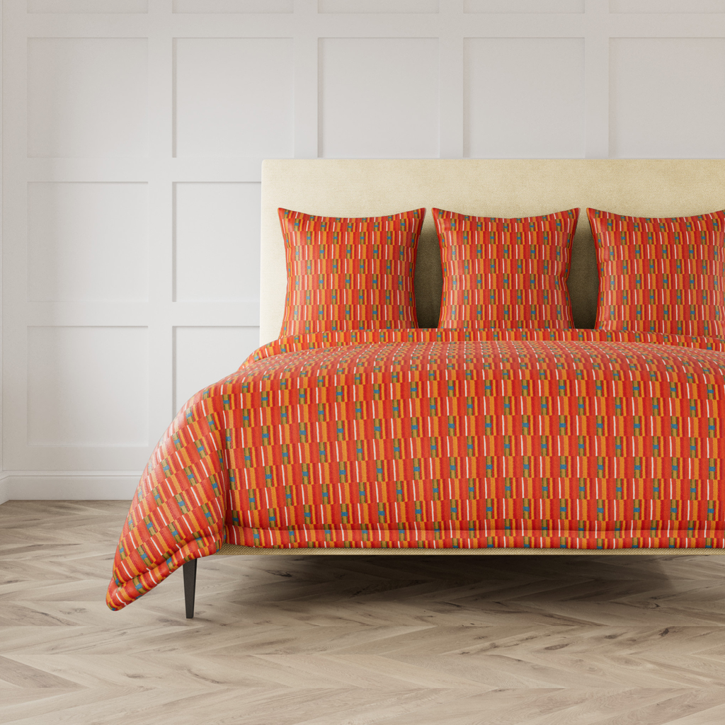 The Met x Ann Gish Pluma Duvet Cover and Decorative Pillow - Multi