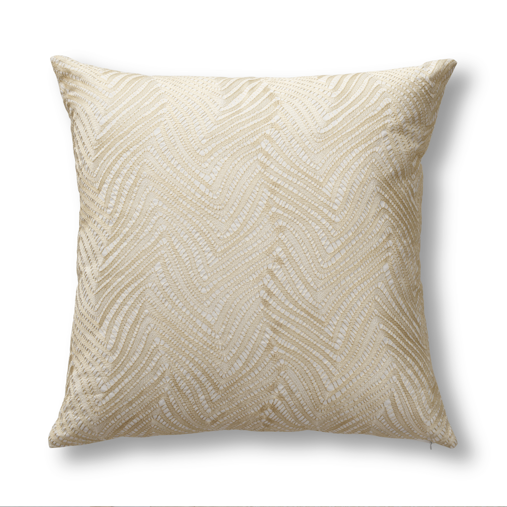 The Met x Ann Gish Retortoli Throw and Decorative Pillow - Champagne