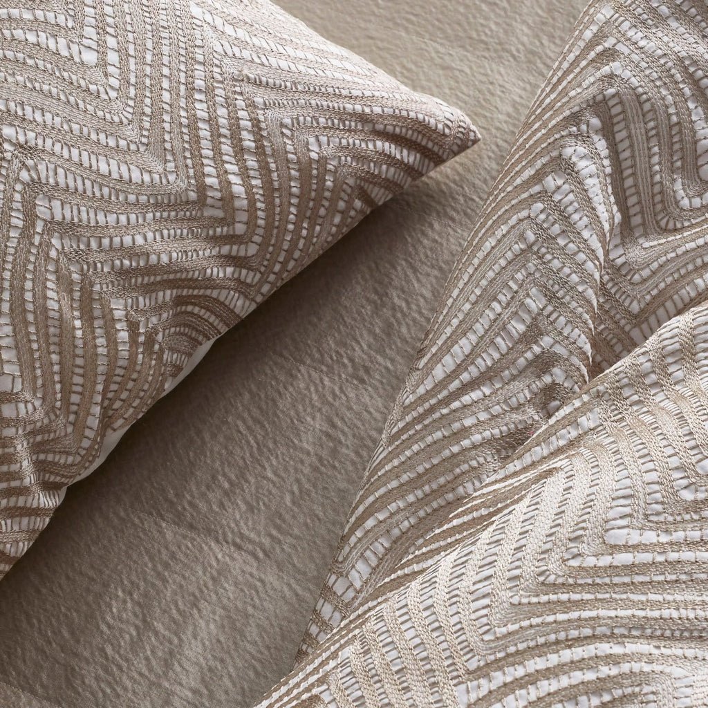 The Met x Ann Gish Retortoli Throw and Decorative Pillow - Taupe