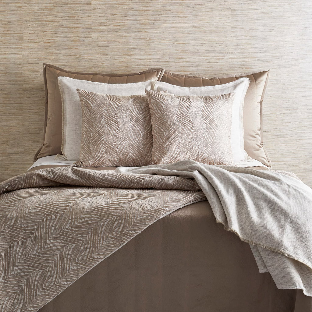 The Met x Ann Gish Retortoli Throw and Decorative Pillow - Taupe