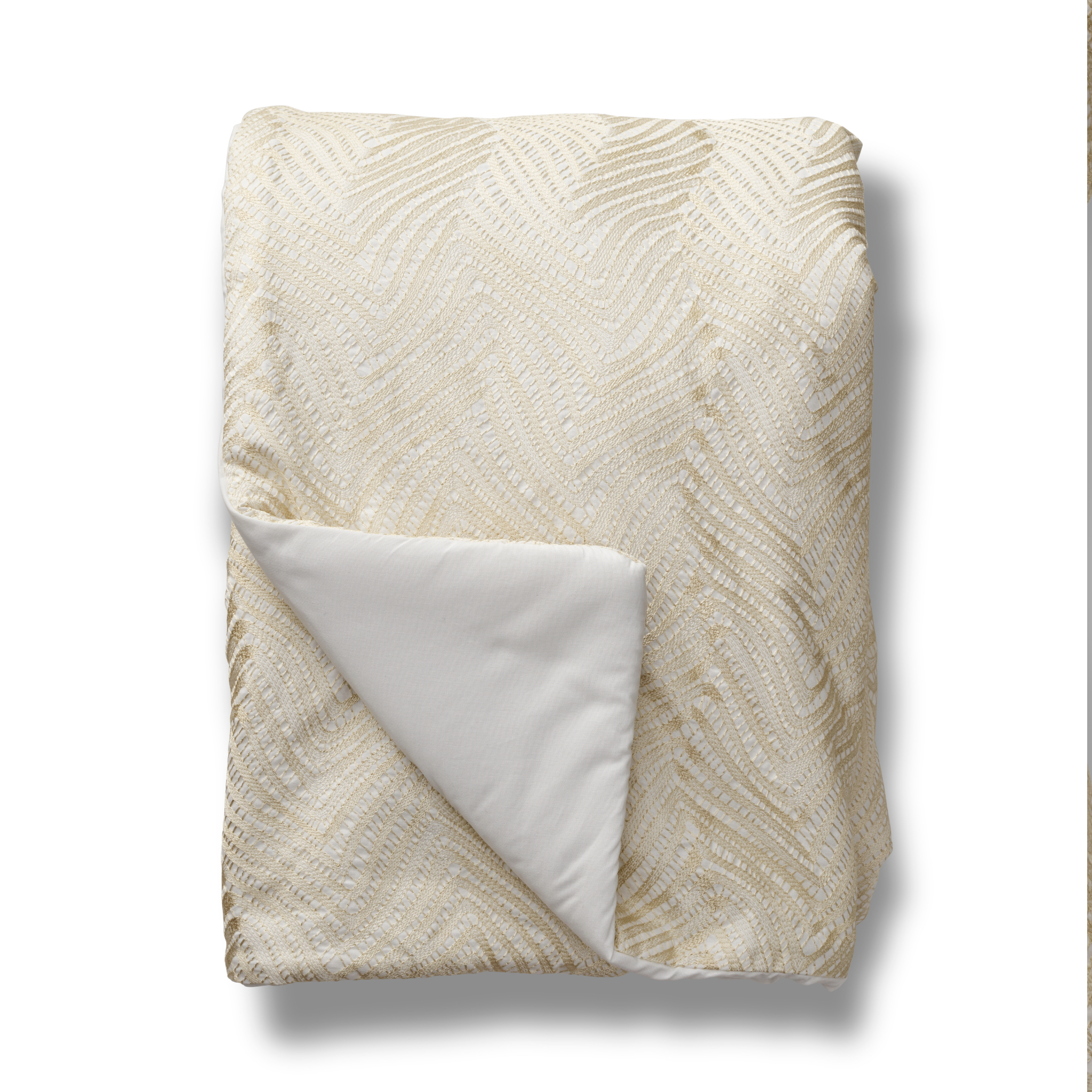 The Met x Ann Gish Retortoli Throw and Decorative Pillow - Champagne