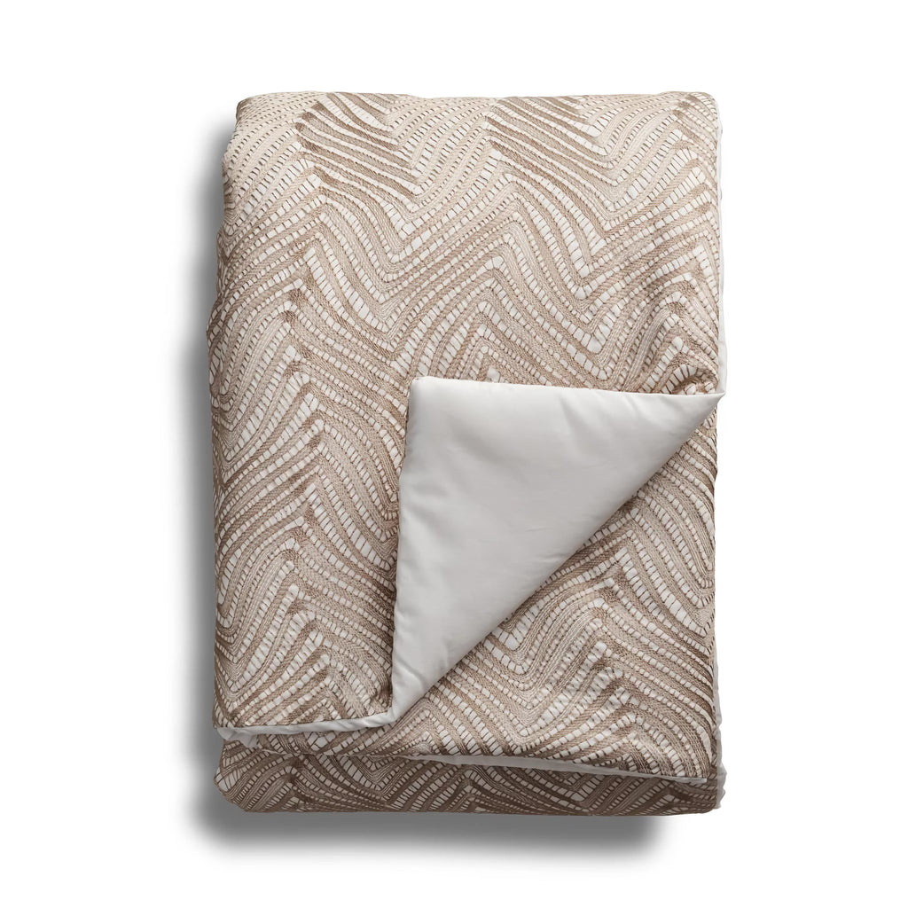 The Met x Ann Gish Retortoli Throw and Decorative Pillow - Taupe