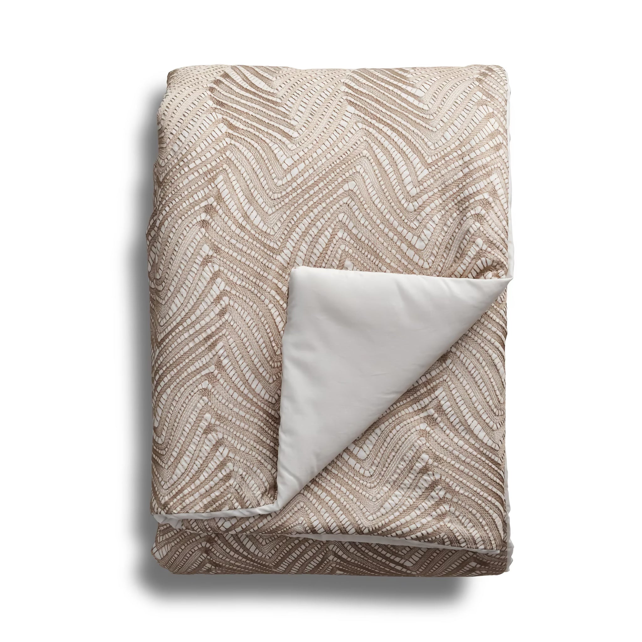 The Met x Ann Gish Retortoli Throw and Decorative Pillow - Taupe