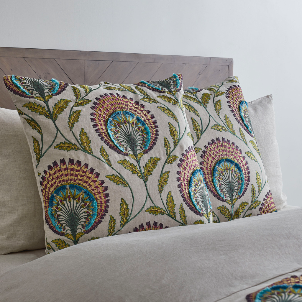 The Met x Ann Gish Tavus Throw and Decorative Pillow - Multi