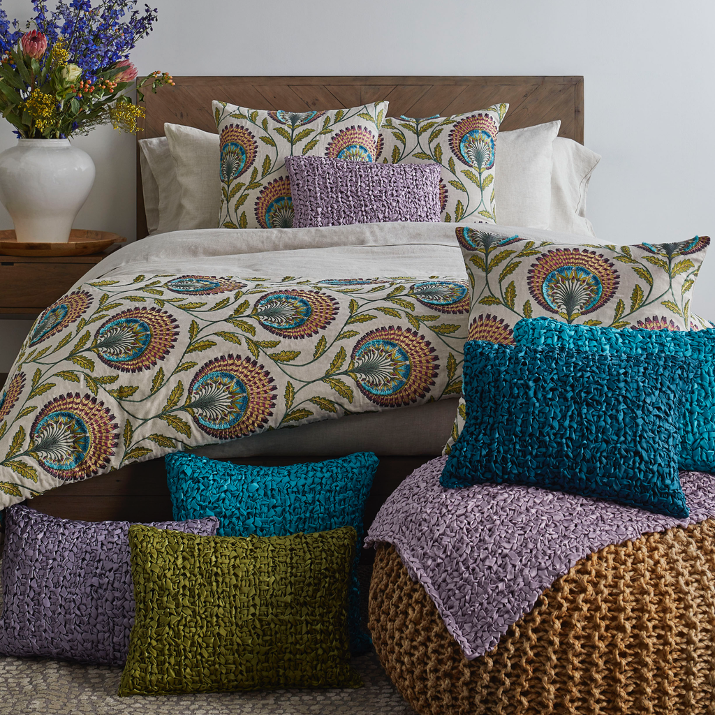 The Met x Ann Gish Tavus Throw and Decorative Pillow - Multi