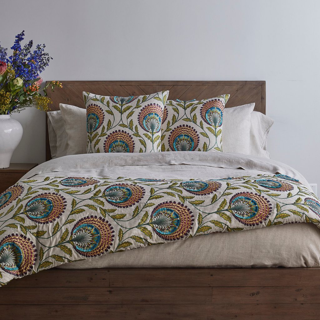 The Met x Ann Gish Tavus Throw and Decorative Pillow - Multi