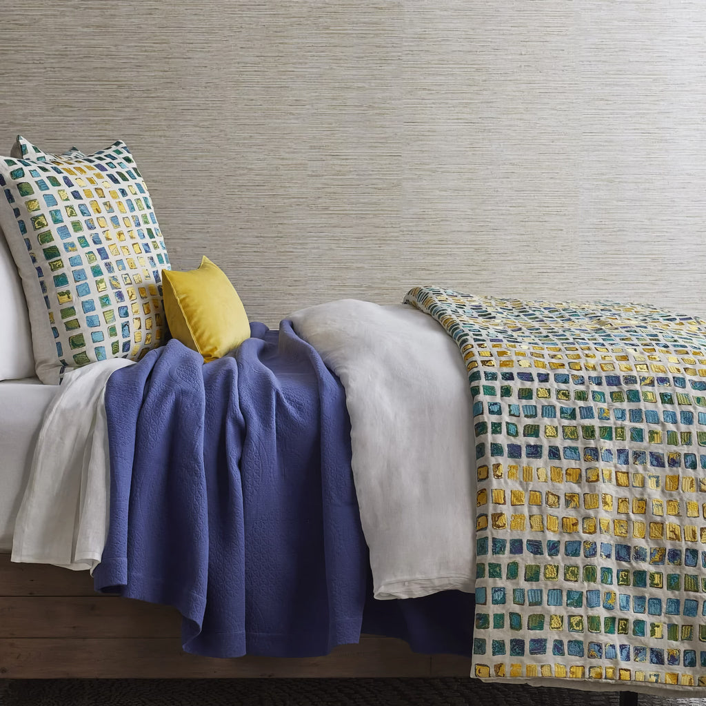 The Met x Ann Gish Tesserae Mosaic Throw and Decorative Pillow - Multi