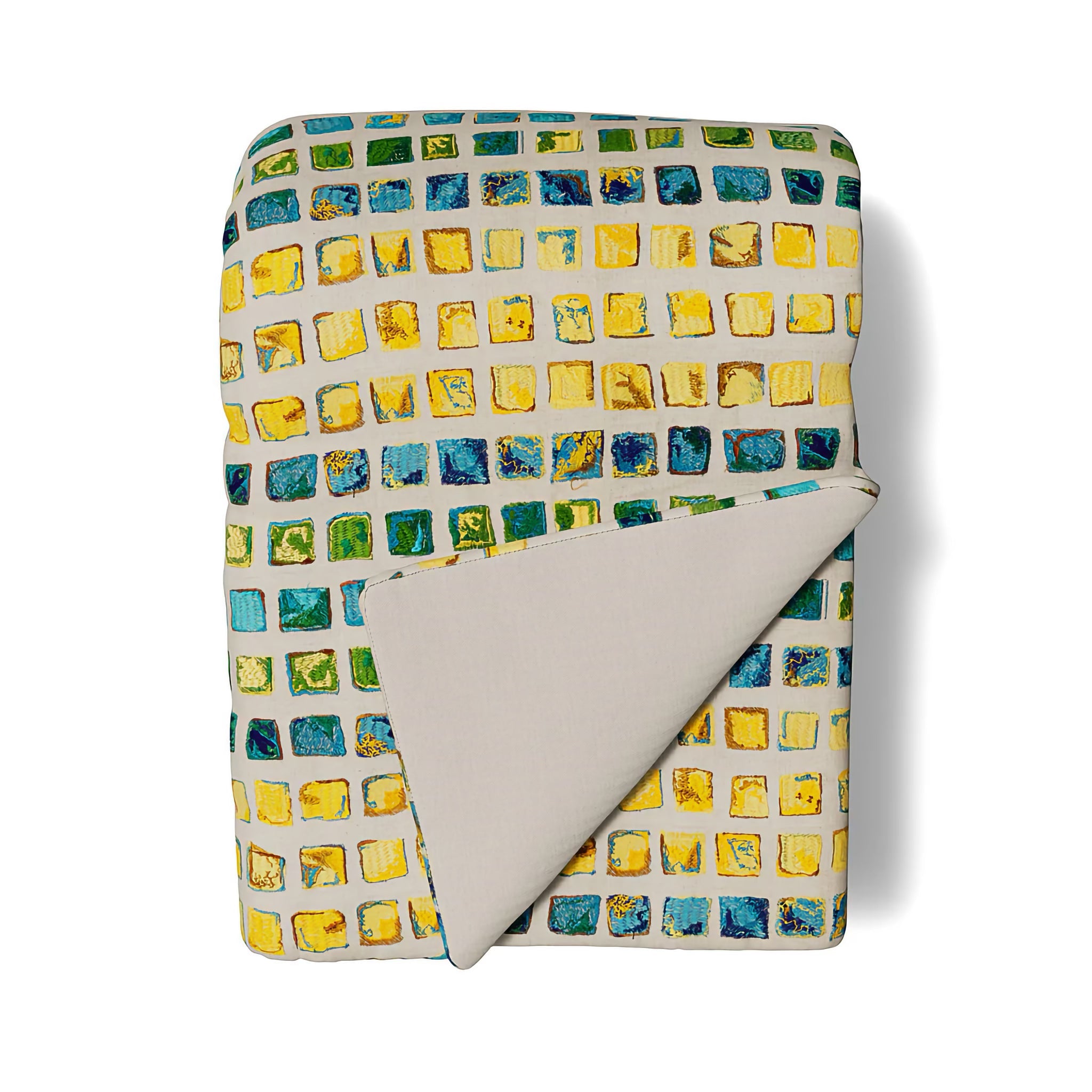 The Met x Ann Gish Tesserae Mosaic Throw and Decorative Pillow - Multi