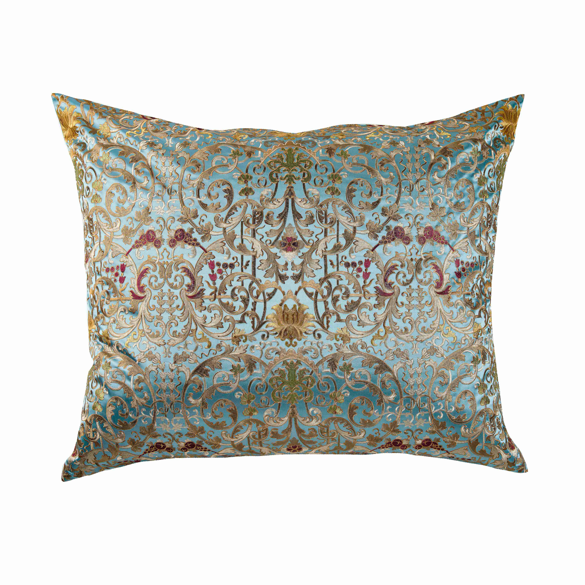 The Met x Ann Gish Venezia Duvet Cover and Decorative Pillow - Blue