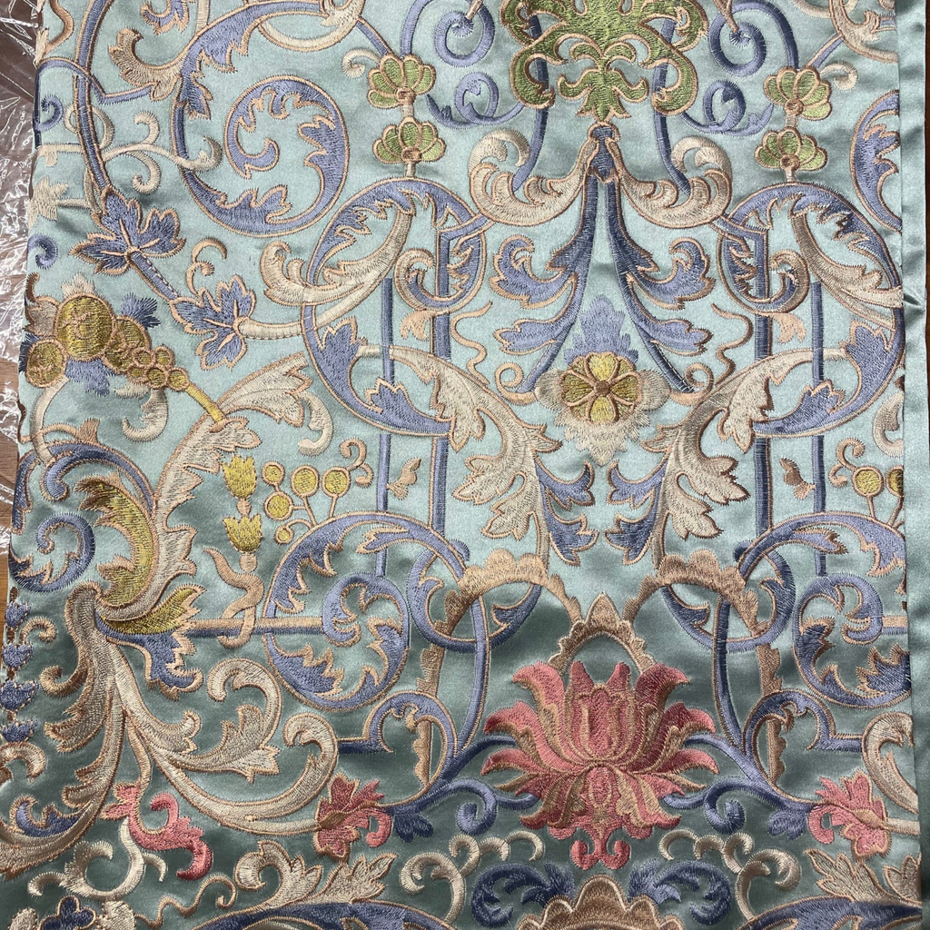 The Met x Ann Gish Venezia Duvet Cover and Decorative Pillow - Blue