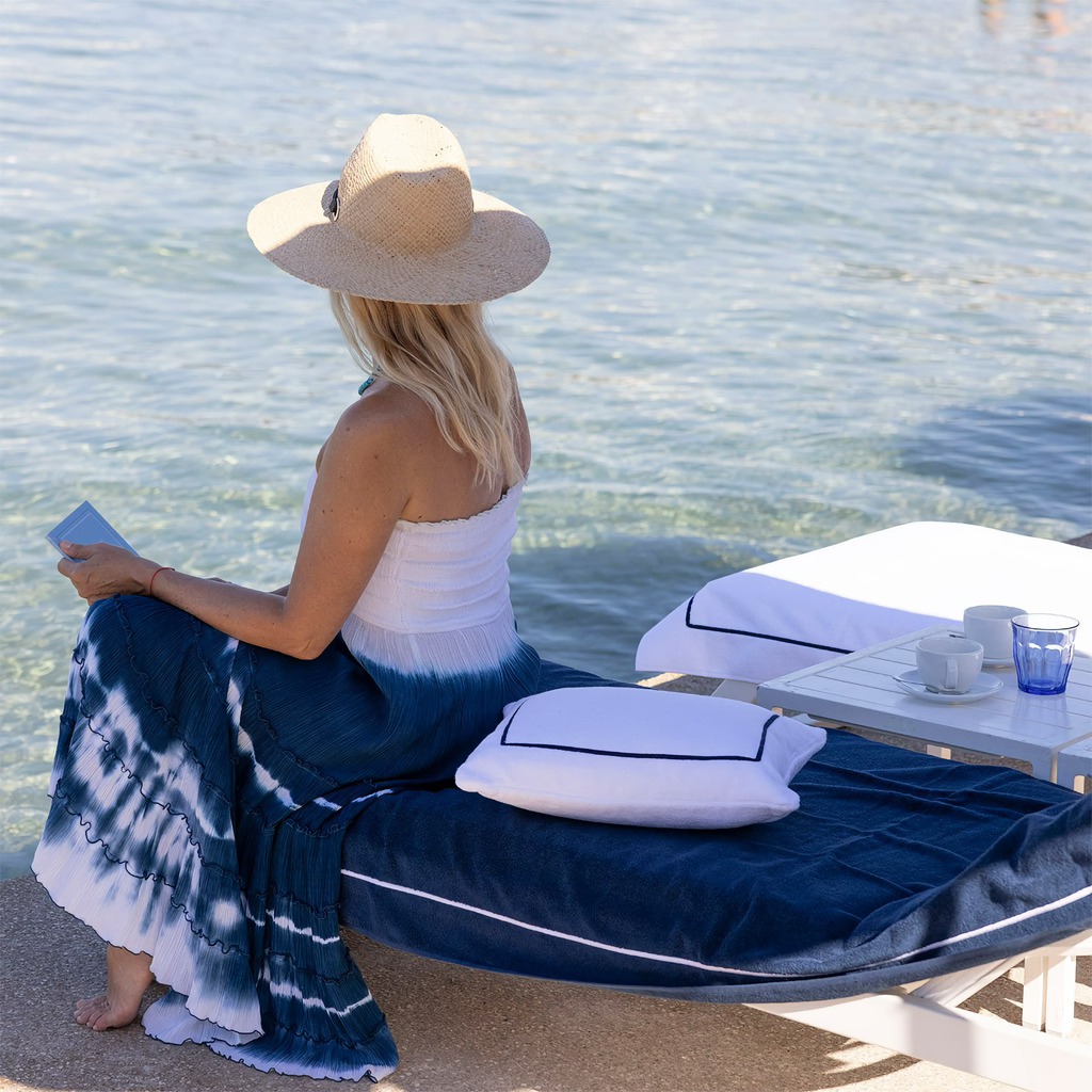 Yves Delorme Croisiere Beach Pillow - Blanc