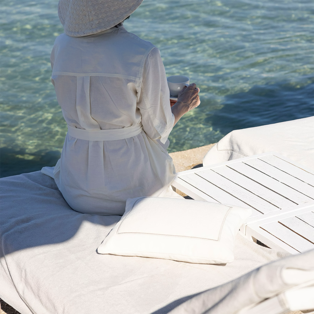 Yves Delorme Croisiere Beach Pillow - Ecru