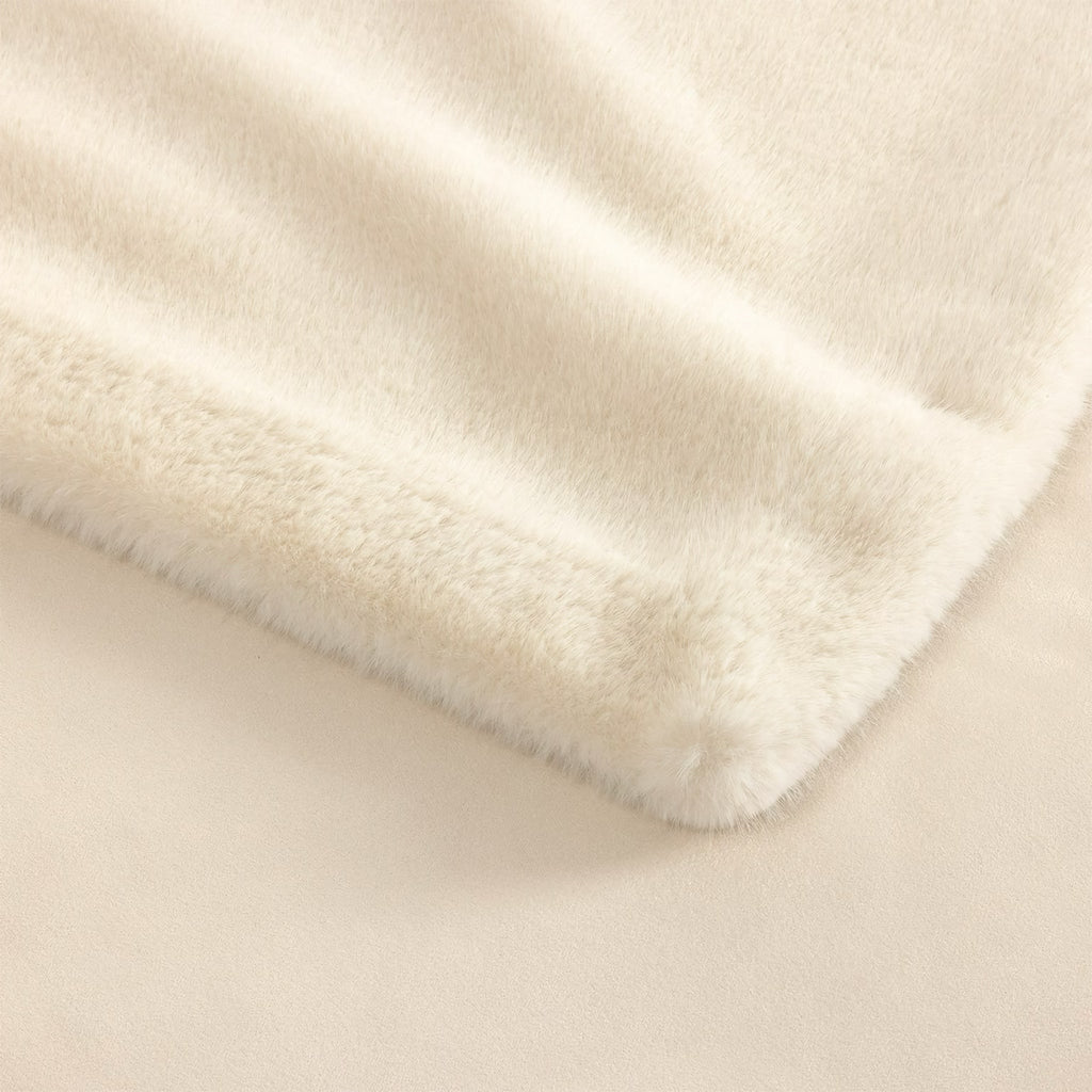 Yves Delorme Frisson Throw - Neige