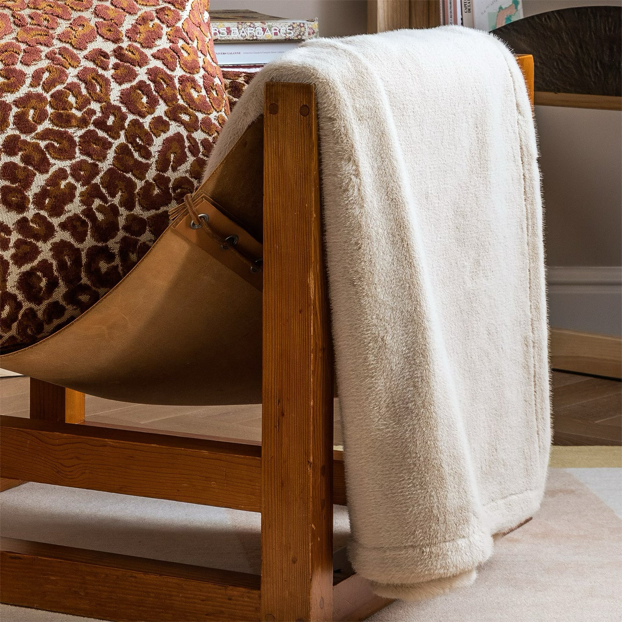 Yves Delorme Frisson Throw - Neige