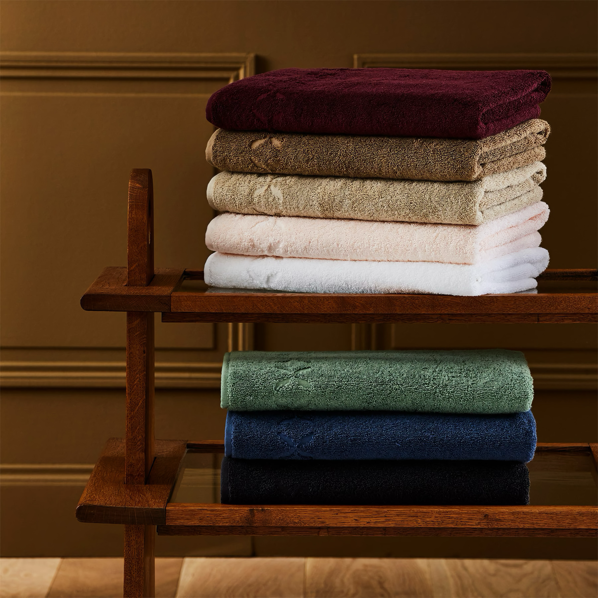 Yves Delorme Nature Bath Towels and Mats - Azalee