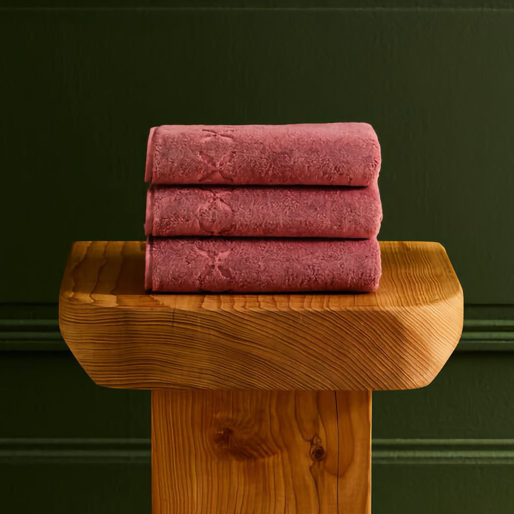 Yves Delorme Nature Bath Towels and Mats - Azalee