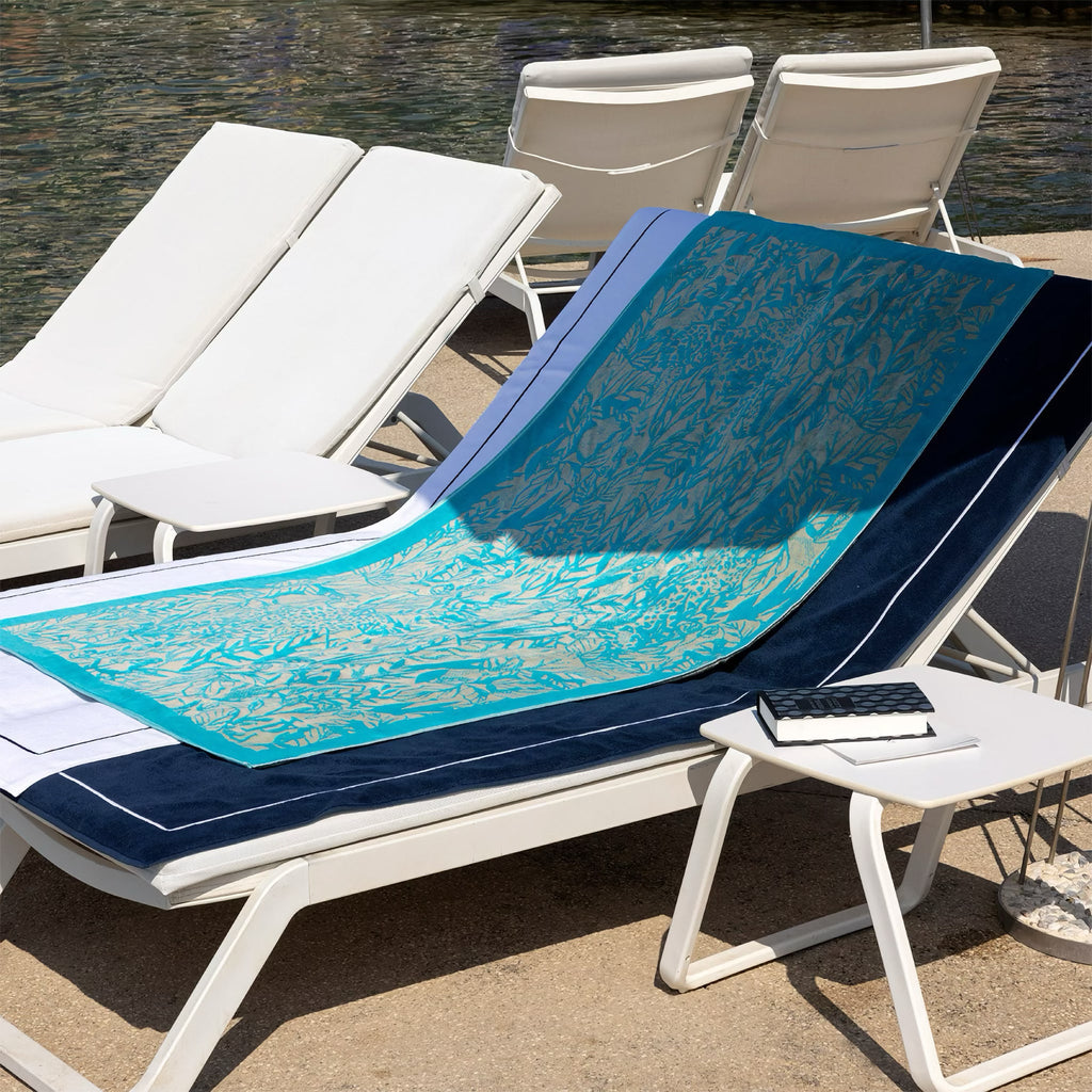 Yves Delorme Sao Beach Towels - Lagon