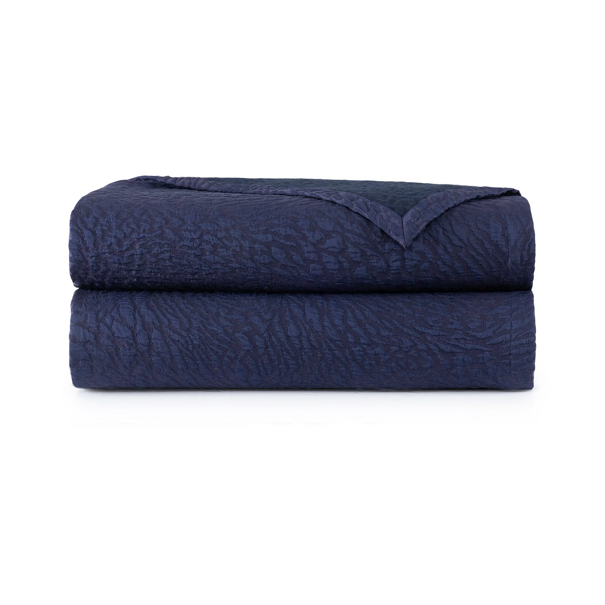 Yves Delorme Souvenir Coverlet and Decorative Pillow - Encre